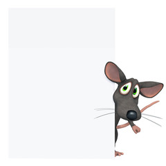 Mouse with blank board