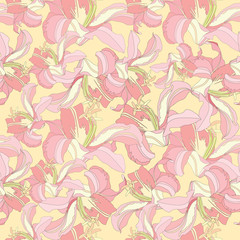 floral seamless pattern. gentle flowers background