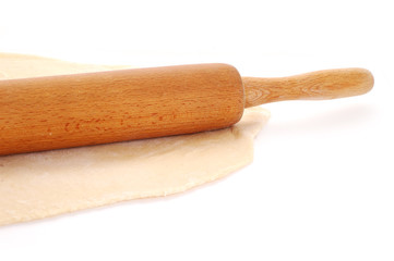 dough and rolling pin