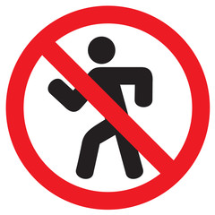 do not enter sign