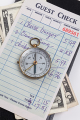 Guest Check and compass