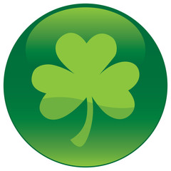 Shamrock with tree leaf icon - Vector file