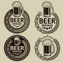 Retro Styled Beer Seals / Labels