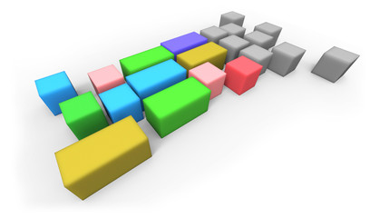 Obraz premium Abstract color blocks