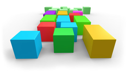 Abstract color blocks