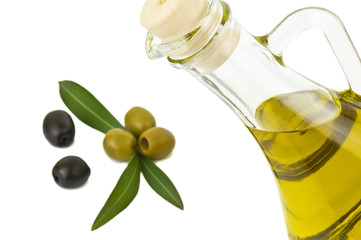 olive oil on white