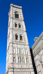 Fototapeta na wymiar Campanile du Duomo à Florence