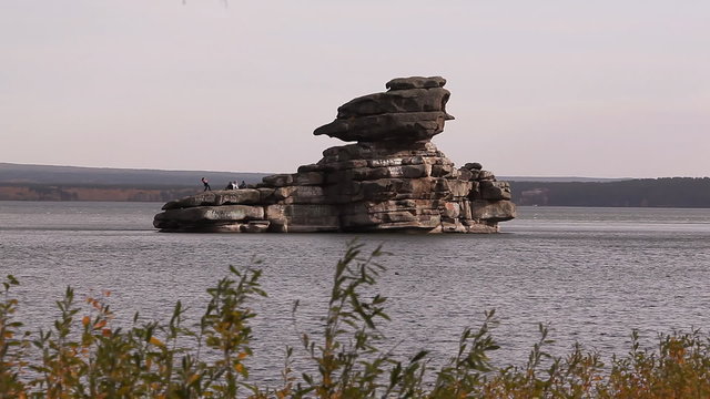 Zhumbaktas rock in Burabay.