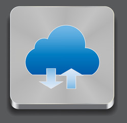 Vector illustration of cloud apps icon