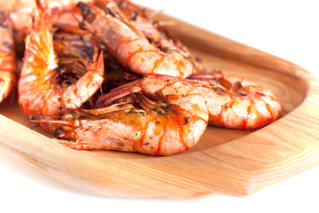 grilled tiger prawns