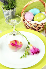 Easter table setting