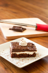 Chocolate Cream Cake - Vertical