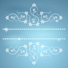 Frame with monograms for design and decorate.