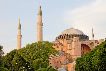 Fototapeta na wymiar Hagia Sophia w Stambule