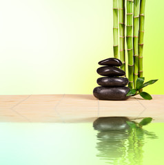 Spa still life with free space for text