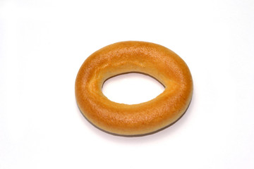 Bagel on a white background