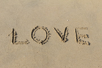砂に書いたLOVE