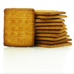 pile de petits beurres zoom et reflets