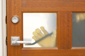 Thief housebreaking security door crowbar