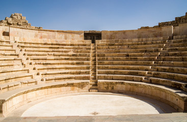 Small amphitheatre in Amman - obrazy, fototapety, plakaty
