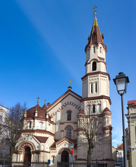 Fototapeta na wymiar Saint Nicholas Orthodox Church w Wilnie
