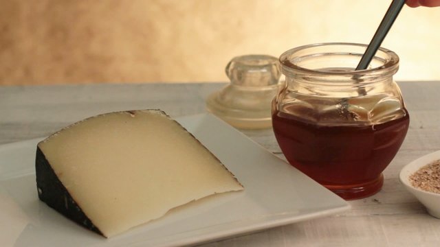 HONEY AND PECORINO CHEESE
