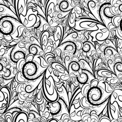 Seamless black-white pattern
