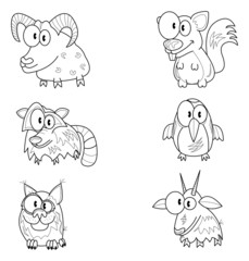 Cartoon animals