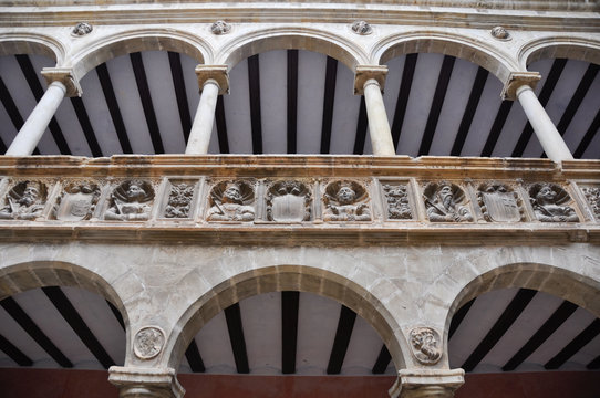 Courtyard in the Royal Colleges, Tortosa (Spain)
