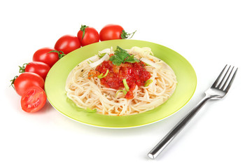 Diet soup with vegetables in pan on wooden table close-up