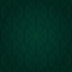 Vintage floral seamless pattern on green