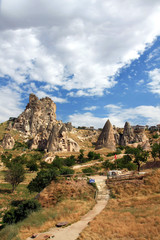 Fototapeta na wymiar Goreme, Cappadocia. Rock Churches of Goreme