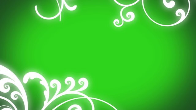 Fond anim&eacute;s pour incrustation. fleur en mouvement