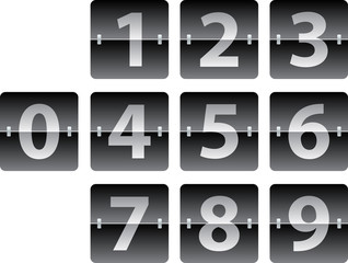 vector mechanical scoreboard numbers