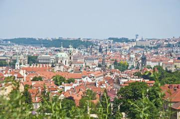 Obraz premium Prague skyline as seen from Petrin Hill