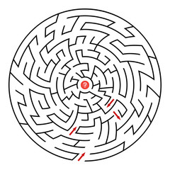 Round maze