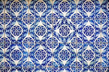 Ornamental old typical tiles