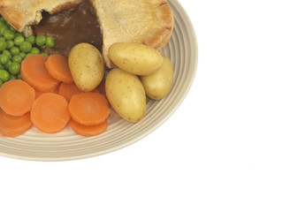 Steak Pie with Vegetables