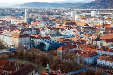 Naklejka na ściany i meble Panorama Grazu