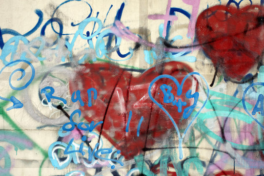 Fototapeta Graffiti an einer Wand
