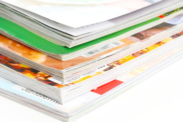 Stapel Zeitschriften