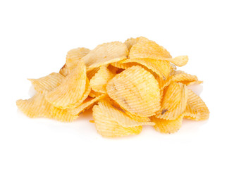 Potato chips heap