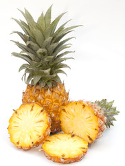 Pineapple isolated on the white background