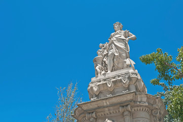 La Marina statue in Barcelona, Spain