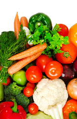 Group of fresh vegetables