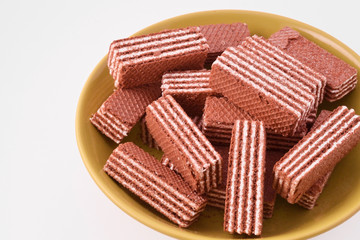 small waffles on a plate