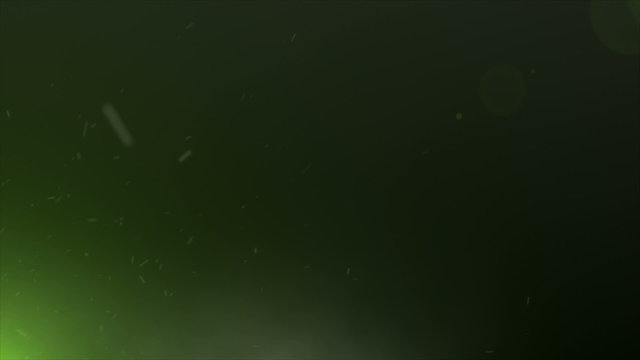 fond vert avec particules anim&eacute;s