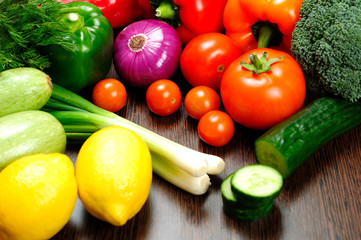 Different raw vegetables