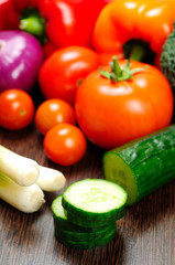 Different raw vegetables