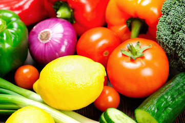 Different raw vegetables